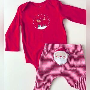 NWOT Carter’s 9mo Baby Outfit Set - First Christmas